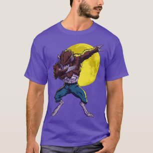 Dabbing Werewolf Halloween Costume Funny Zombie Mo T-Shirt
