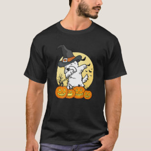 Dabbing Westie Dab Dance Funny Dog Halloween Gift T-Shirt