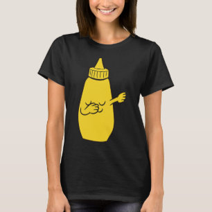 Dabbing Yellow Mustard Squeeze Bottle Funny Dancin T-Shirt