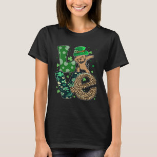 Dabbing Yorkie Dog LOVE Shamrock St Patrick s Day T-Shirt