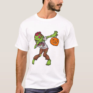 Dabbing Zombie Halloween Dab Funny Gift design T-Shirt