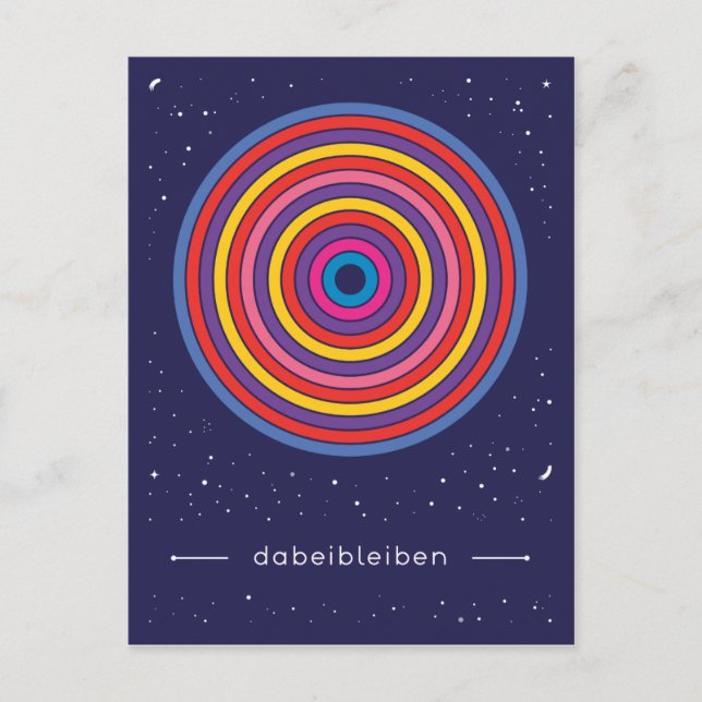 dabeibleiben postcard (Front)