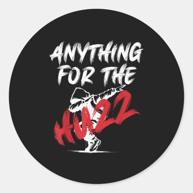 Dabing Rizzler Funny Meme Brainrot Huzz Slang - Un Classic Round Sticker (Front)