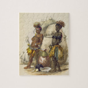 Dabiyaki and Upapazi, Zulu Boys in Dancing Dress, Jigsaw Puzzle