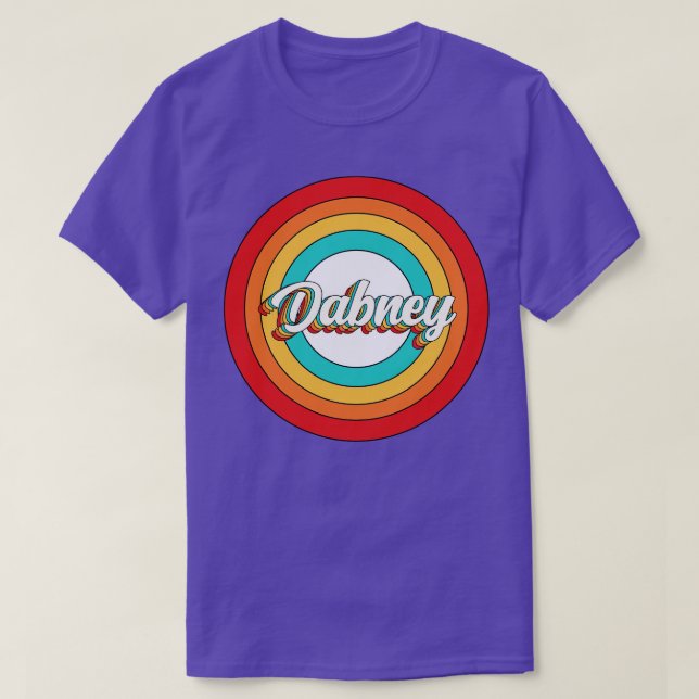 Dabney Name Shirt Vintage Dabney Circle (Design Front)