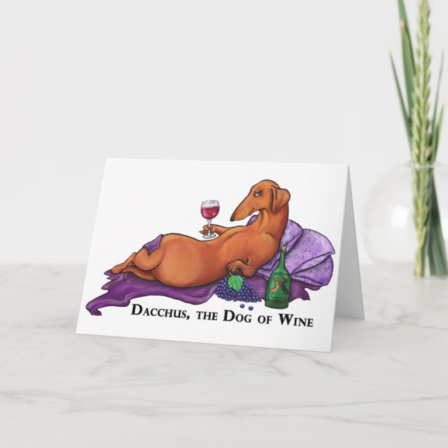 Dacchus Dog of Wine Card (Front)