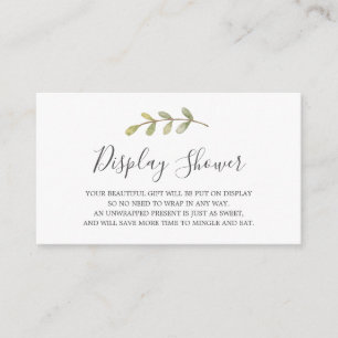 D'accompagnement Afficher la carte d'insertion de Baby shower