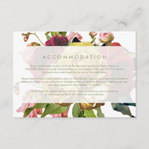 D'accompagnement Anglais Garden Vintage Rose Mariage carte de boîti