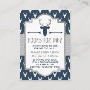 D'accompagnement Apportez Une Carte De Livre, Cerf De Bois, Baby sh