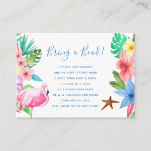 D'accompagnement Apportez une carte d'insertion de baby shower trop