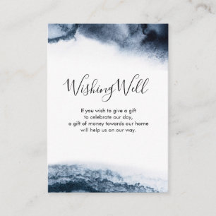 D'accompagnement Aquarelle noire Carte Wishing Well
