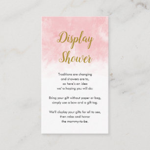 D'accompagnement Aquarelle rose   Afficher la carte Baby shower