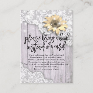 D'accompagnement Baby shower Apportez un livre au lieu d'une carte