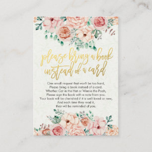 D'accompagnement Baby shower Apportez un livre au lieu d'une carte