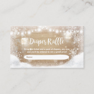 D'accompagnement Baby shower d'hiver Carte de rousseur de couches N