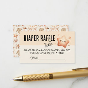 D'accompagnement Baby shower étoile mignonne - Carte de billet au r