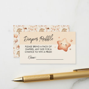 D'accompagnement Baby shower étoile mignonne - Carte de billet au r