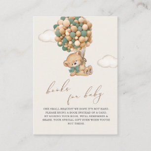 D'accompagnement Baby shower Teddy Bear Demande de carte de boîtier