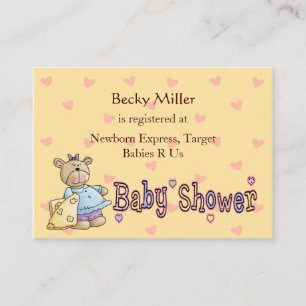 D'accompagnement Beary Special Celebration Baby Show Registre Carte