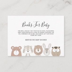 D'accompagnement Beau Baby shower Animaux Apportez Une Carte De Dem