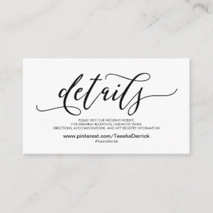 D'accompagnement Beautiful Mariage Website Details Carte de boîtier