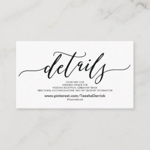 D'accompagnement Beautiful Mariage Website Details Carte de boîtier