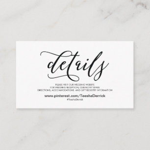 D'accompagnement Beautiful Mariage Website Details Carte de boîtier