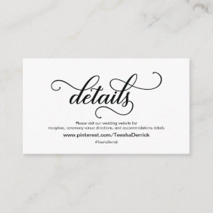 D'accompagnement Beautiful Mariage Website Details Carte de boîtier