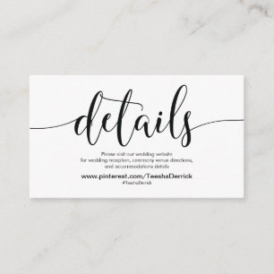 D'accompagnement Beautiful Mariage Website Details Carte de boîtier