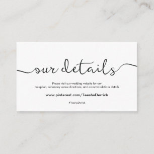 D'accompagnement Beautiful Mariage Website Details Carte de boîtier