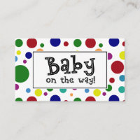 Bébé en route ! Carte de liste de cadeaux à points