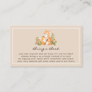 D'accompagnement Bébé mignon Fox Woodland Apportez une carte de boî