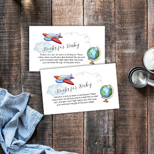 D'accompagnement Bébé Shower Carte Du Monde Avion Livres