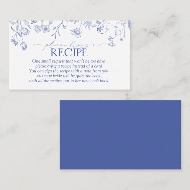 D'accompagnement Bleu Français Apportez Une Carte De Boîtier À Rece (Devant / Derrière)