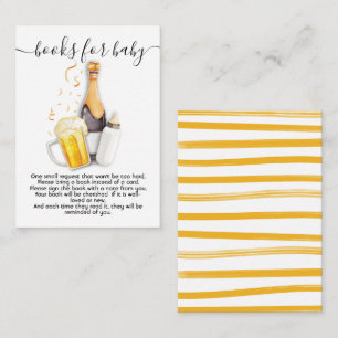 D'accompagnement Bulles et livres de bière pour carte bébé
