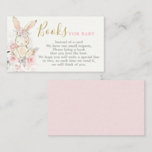 D'accompagnement Bunny Baby shower fille apporter une carte de livr