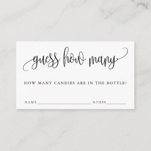 D'accompagnement Calligraphie Moderne Devine Combien De Carte De Je