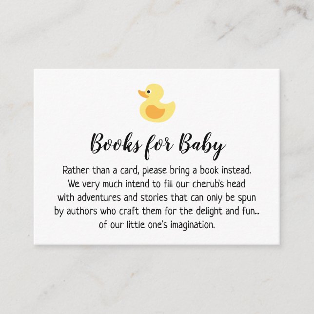 D'accompagnement Caoutchouc Simple Demande de livre Insertion Carte (Devant)