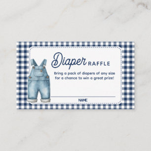 D'accompagnement Carte à carreaux Blue Jean Baby shower