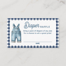 Carte à rabat Baby shower Blue Jean