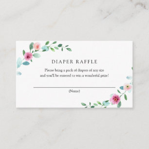 D'accompagnement Carte à rabat Eucalyptus et Fleurs roses