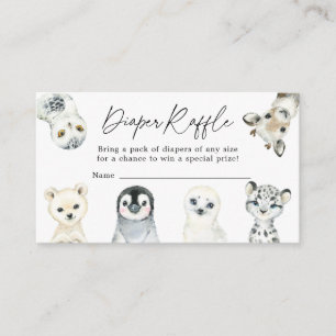 D'accompagnement Carte Baby shower Little Arctic Diaper
