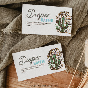 D'accompagnement Carte Baby shower Western Cowboy Diaper