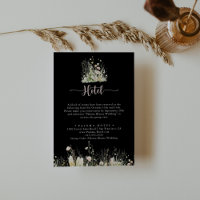 Carte Boho Fleur sauvage Black Hotel