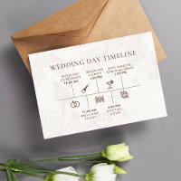 Carte Boho Nautique Mariage Timeline