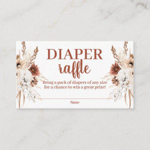 D'accompagnement Carte Boho Terracotta Diaper Raffin Enclôture