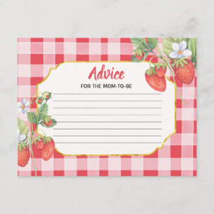 D'accompagnement Carte conseil Aquarelle Berry Sweet Strawberry