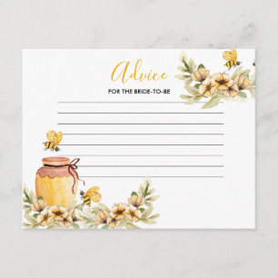 D'accompagnement Carte conseil Bee Baby shower floral botanique