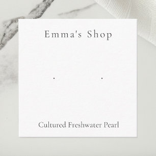 D'accompagnement Carte d'affichage de bijoux en perles d'eau douce