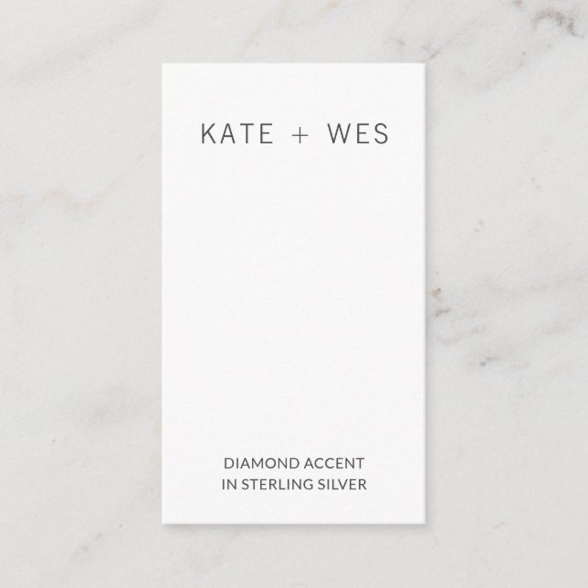 D'accompagnement Carte d'affichage de l'ensemble de bijoux de l'ore (Devant)